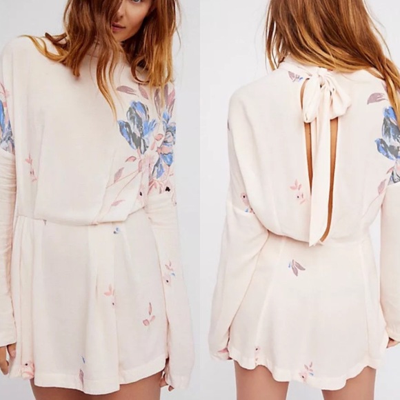 Free People Dresses & Skirts - NWT Free People Gemma Floral Tunic Mini Dress